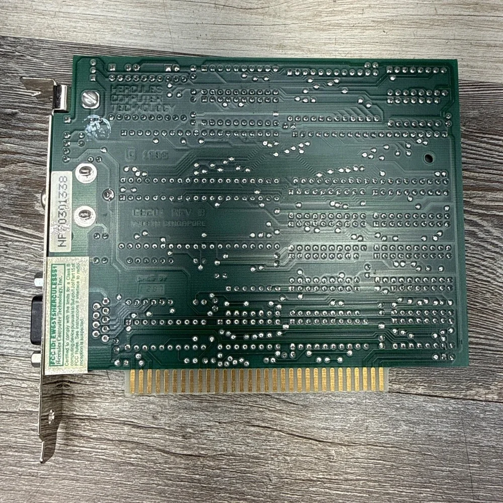 HERCULES COMPUTER TECHNOLOGY, HGC, GRAPHICS CARD GB201 REV B - Untested / Parts